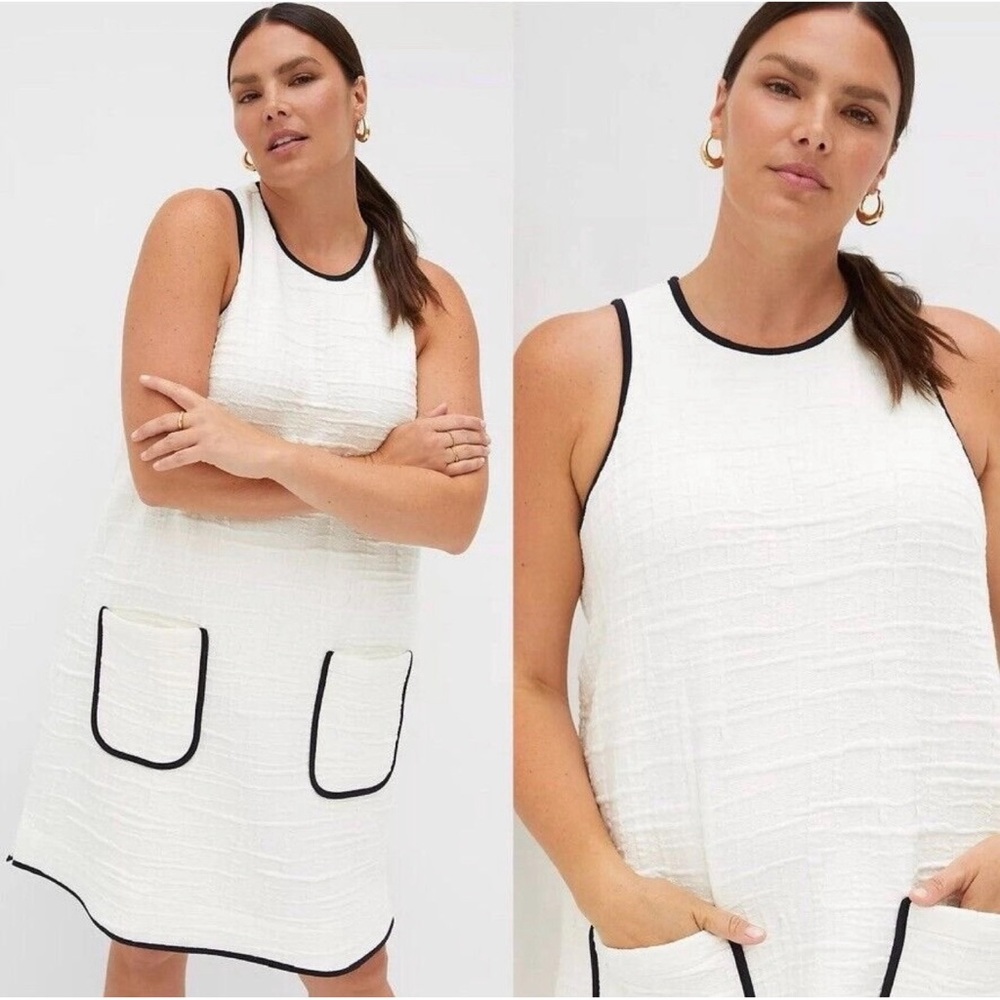 Anthropologie Maeve Patch-Pocket Mini Dress NWT SZ XL - Picture 2 of 10